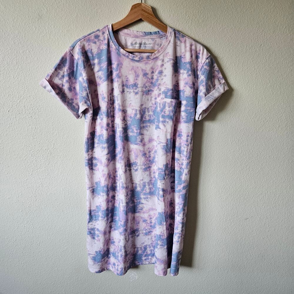 Eddie Bauer pastel tie-dye t-shirt dress Small